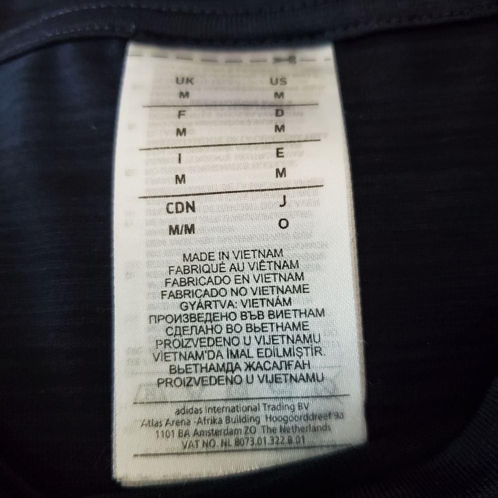 Adidas Originals 3 Stripes Navy Blue Short Sleeve - Picture 6 of 6